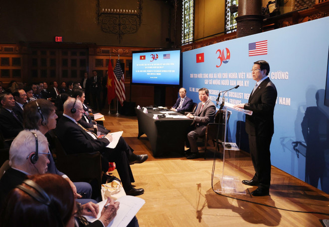 越南国家主席梁强：越南始终珍视美国爱好和平人民的深厚情谊