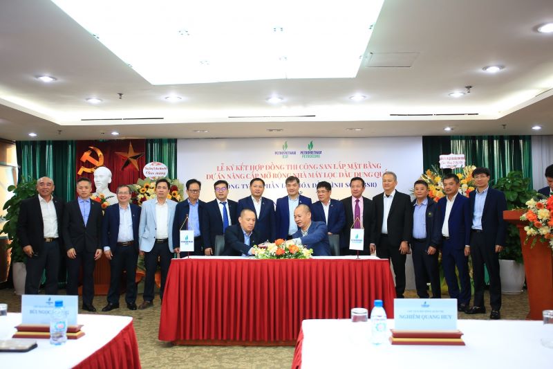 Khởi công san lấp mặt bằng Dự án Nâng cấp mở rộng Nhà máy lọc dầu Dung Quất