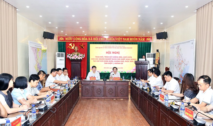 Ninh Bình: Chủ động tháo gỡ vướng mắc, đồng hành cùng doanh nghiệp trong các khu công nghiệp